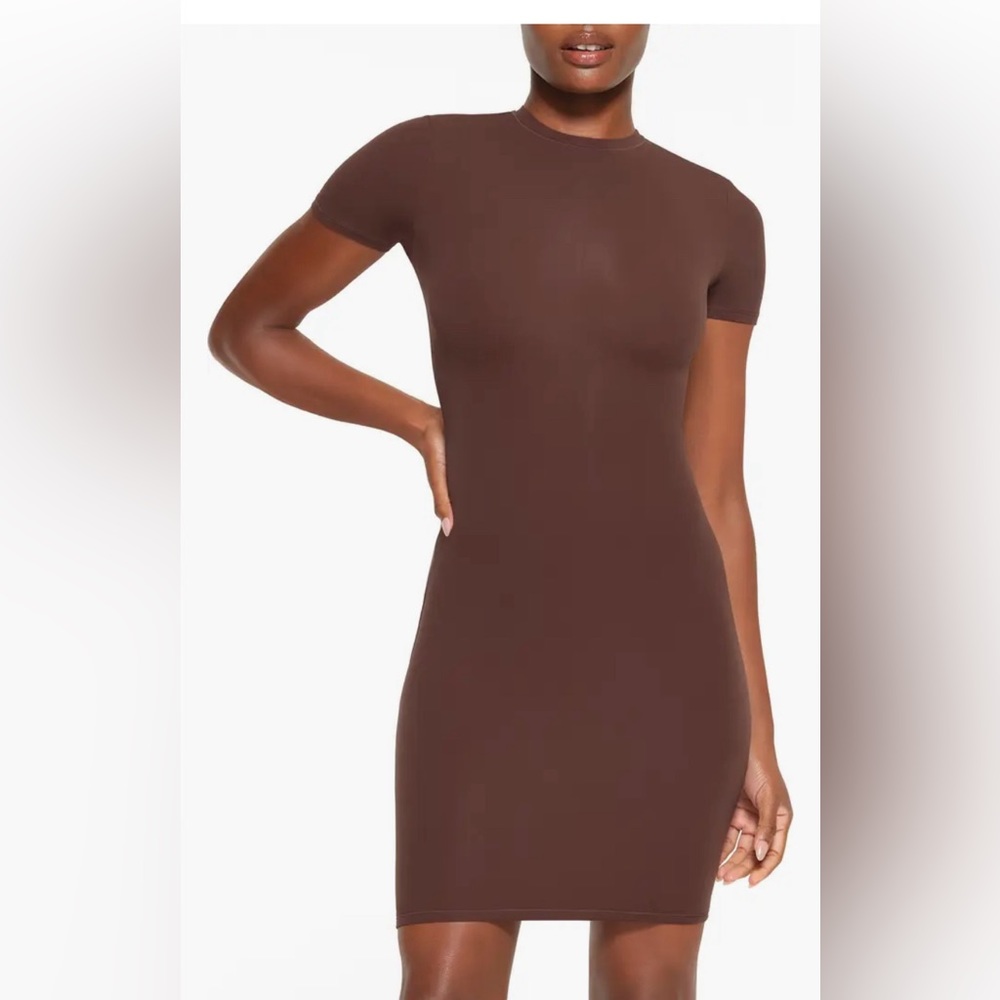 Skims Fits Everybody Dress NWT Small Cocoa